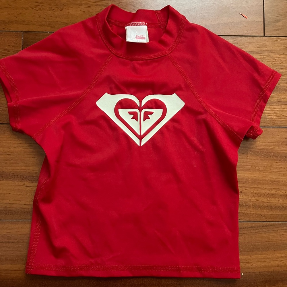 ❤️ Girl's Roxy Teeny Wahine Short Sleeve Rashguard
